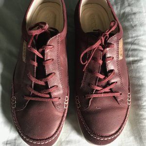 Ecco Maroon Leather Shoes Size 40